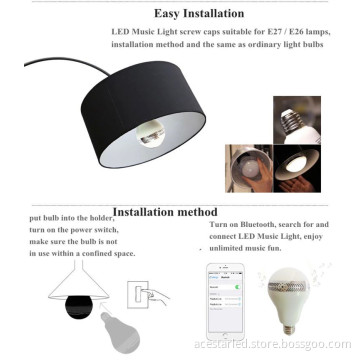 LED Music Bulb Light with Bluetooth